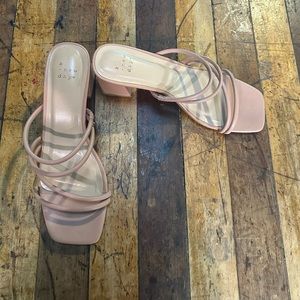 A New Day Blakely Light Brown Mule Heels